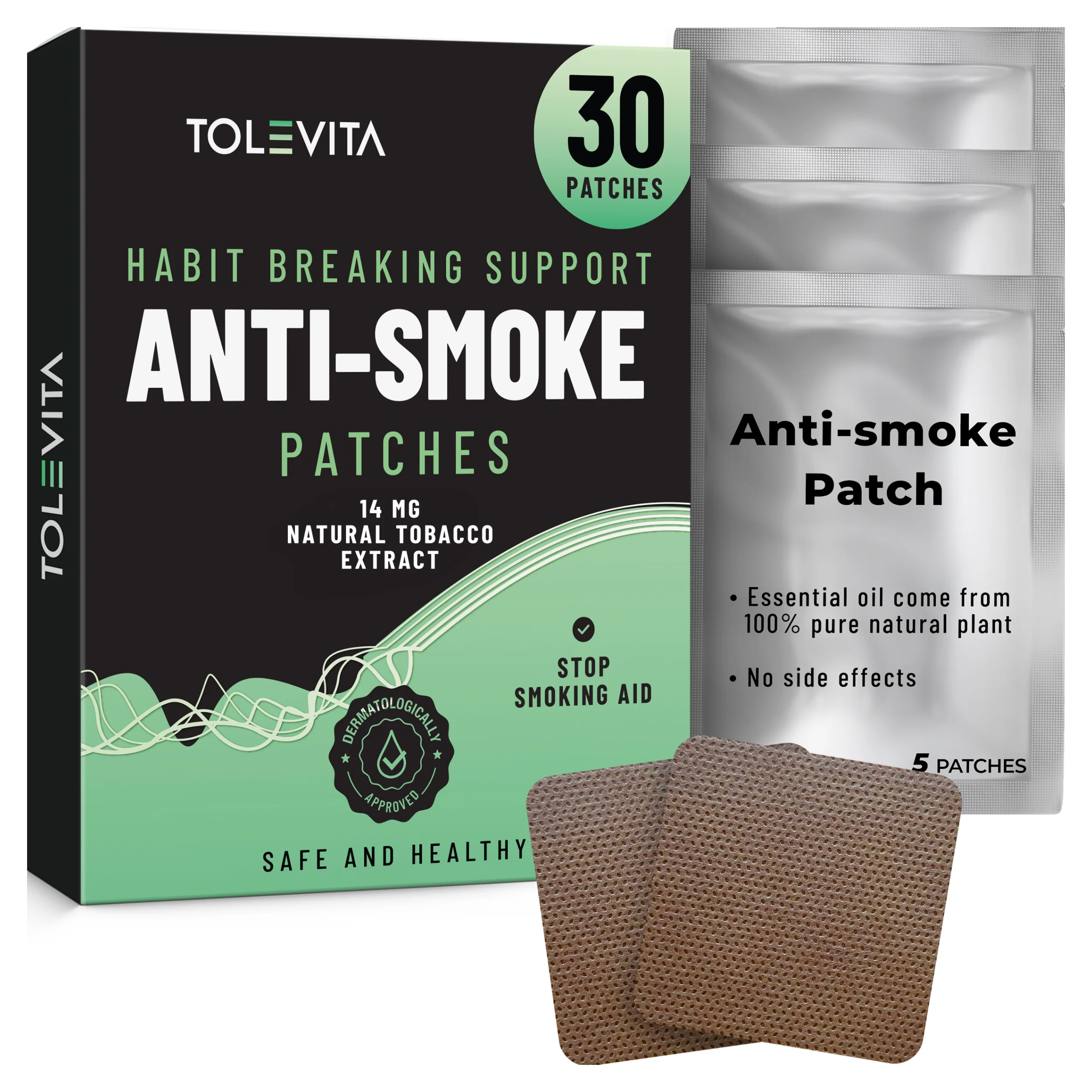 Anti-Smoke Herbal Patches to Help Reduce Cravings, Herbal Stop Smoking Aid for a Healthier Lifestyle, 30 patches - Image 5