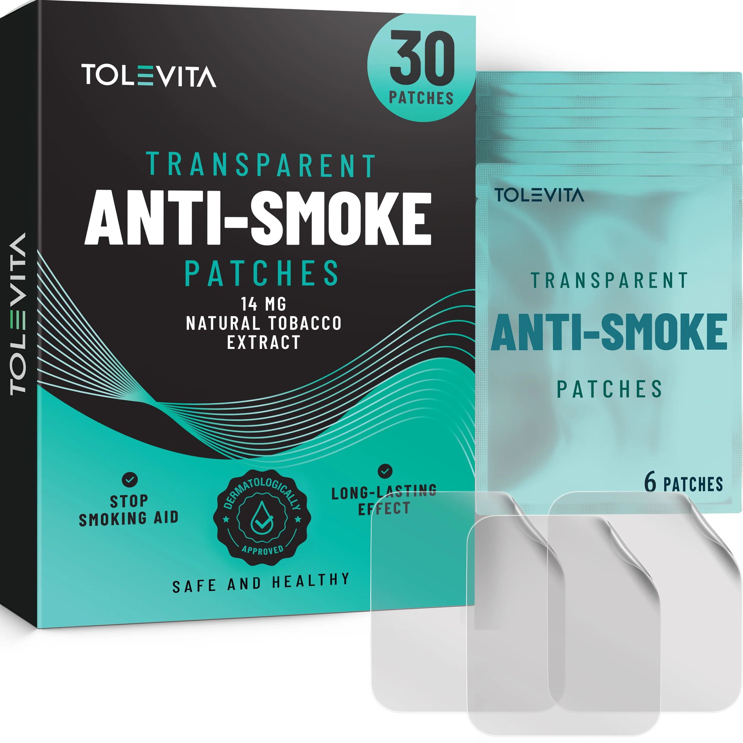 Anti-Smoke Herbal Patches Transparent, Quit Smoking Aid to Reduce Cravings, 30 Patches - Image 5